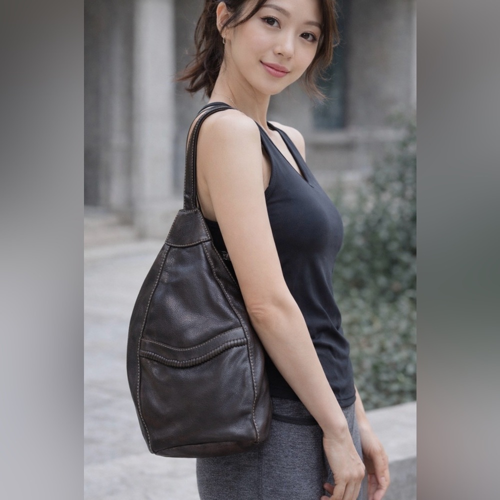 Cedar Canyon Vintage Brown Leather Sling Bag